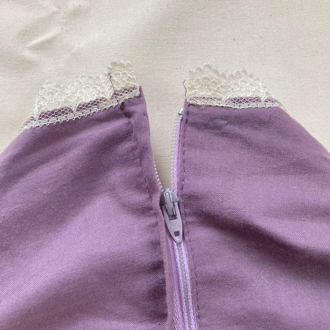 1970年代ヴィンテージ GUNNE SAX ティアードワンピース ラベンダー