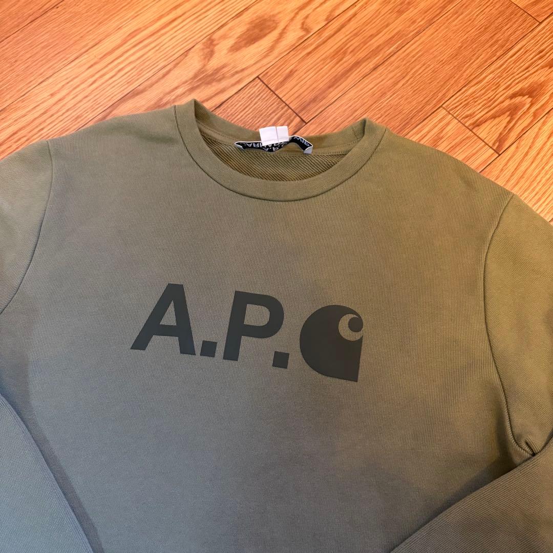 A.P.C. Carhartt WIP ロゴプリント スウェット Lサイズ
