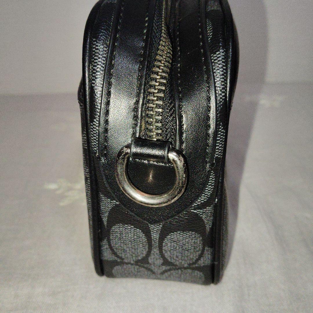 COACHコーチブラックショルダーメンズバッグ