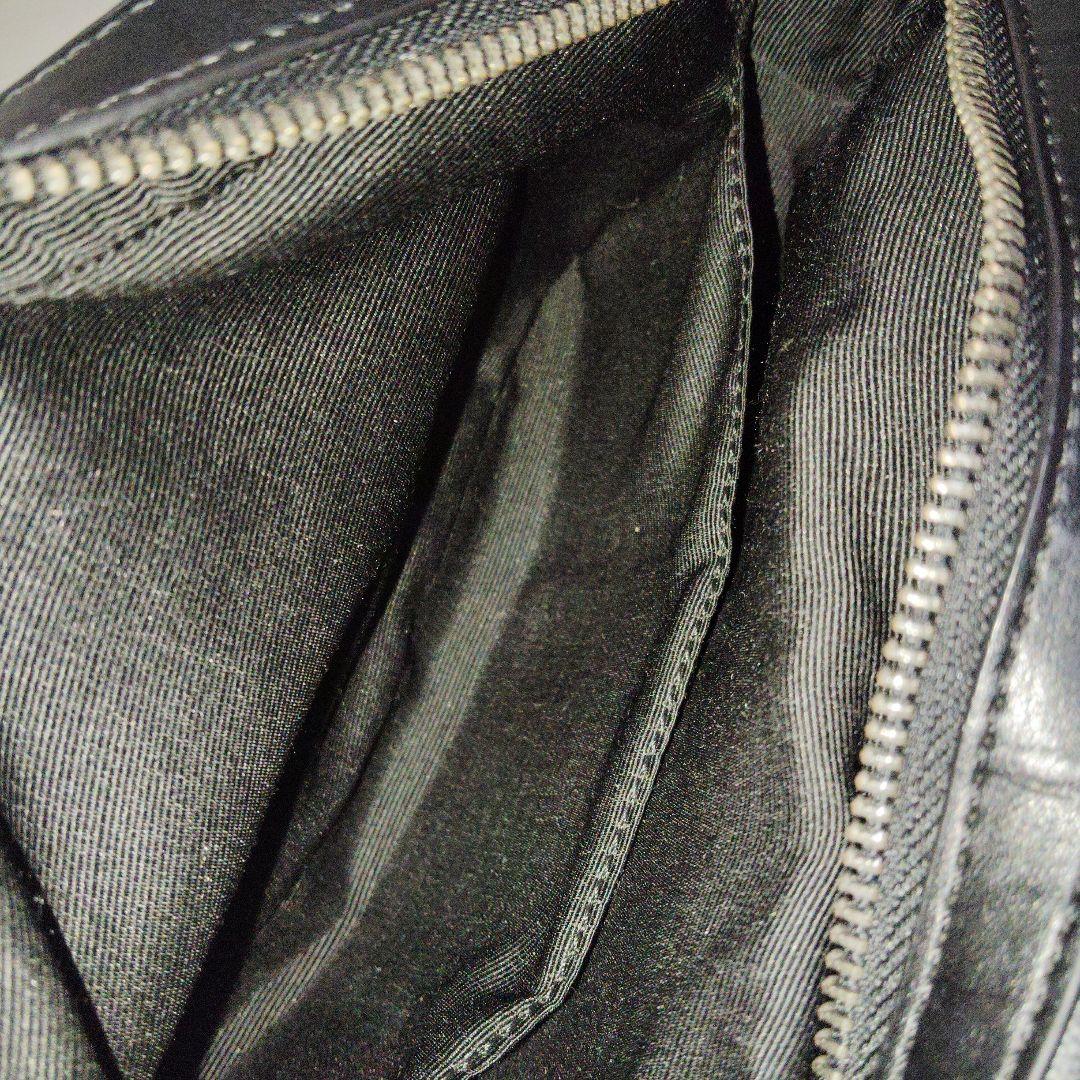 COACHコーチブラックショルダーメンズバッグ