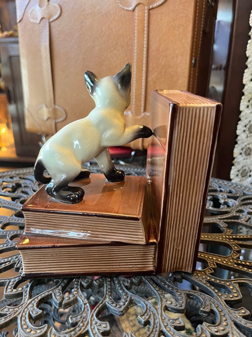 猫ちゃん　ブックエンド