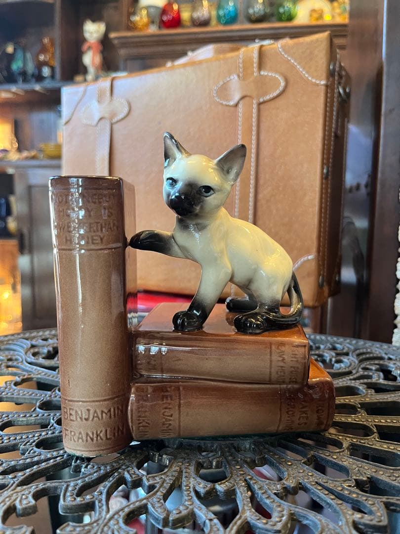 猫ちゃん　ブックエンド