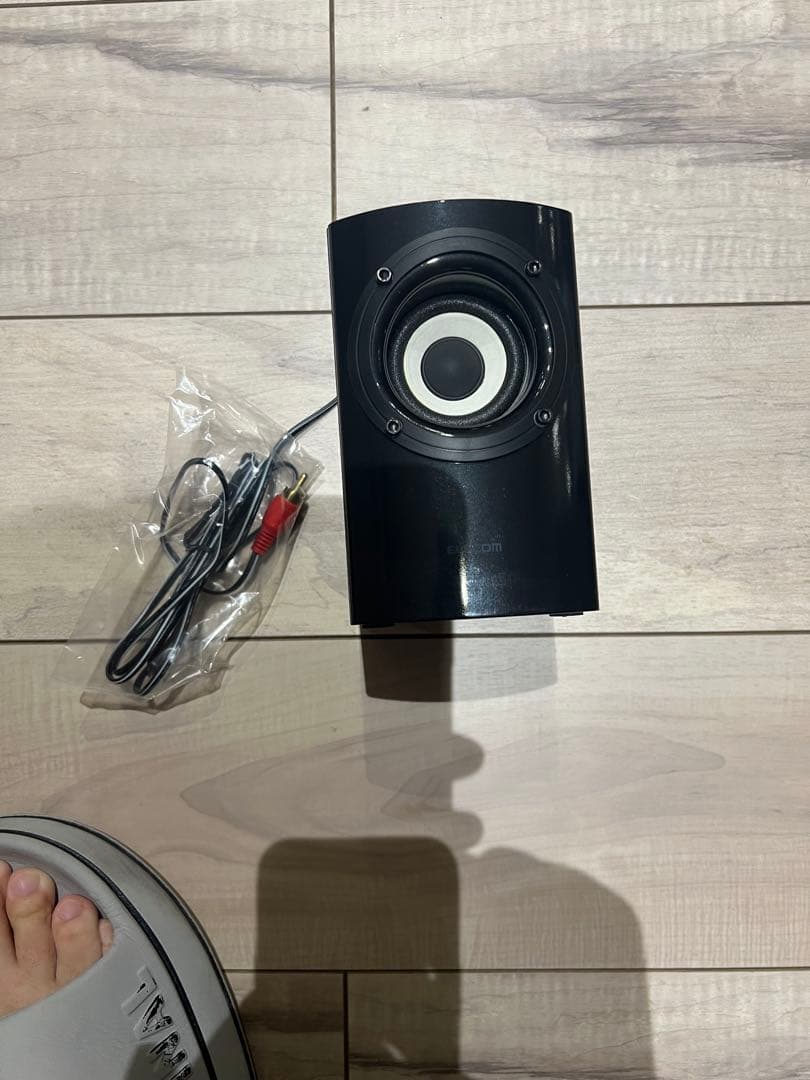 ELECOM 木のスピーカー 25W サブウーファー付