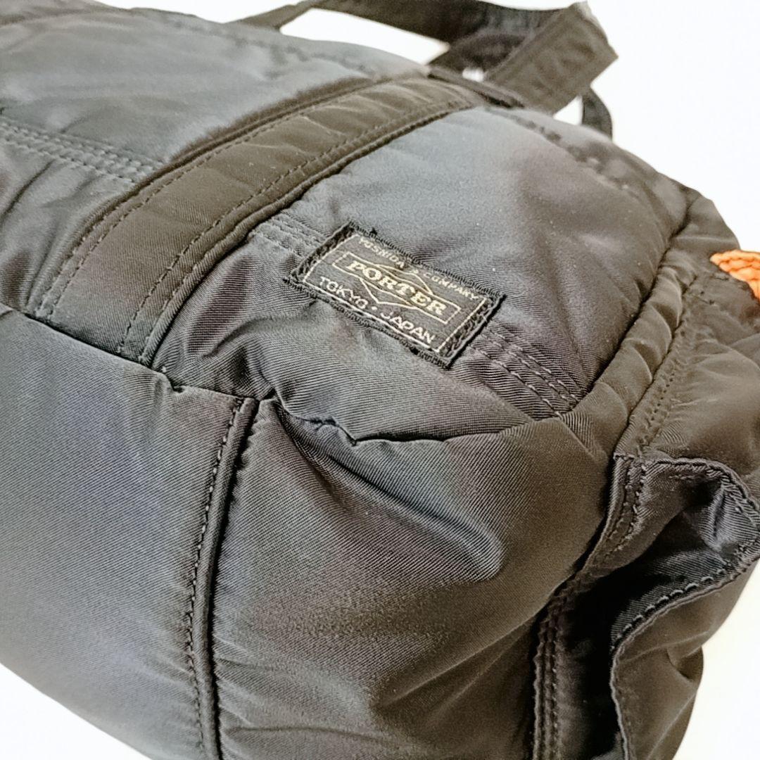 【きなこ様】PORTER タンカー ハンドバッグ ミニボストン ナイロン 黒
