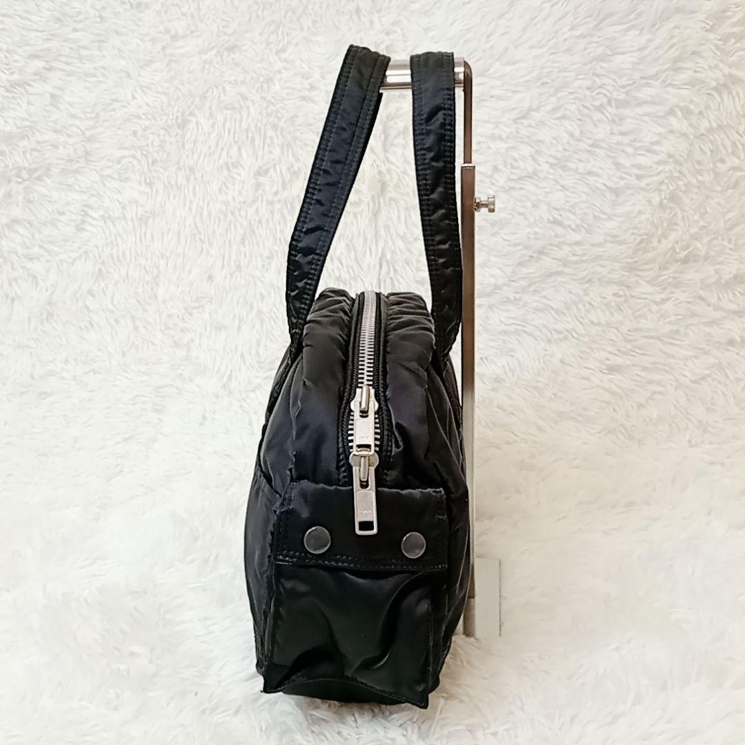 【きなこ様】PORTER タンカー ハンドバッグ ミニボストン ナイロン 黒