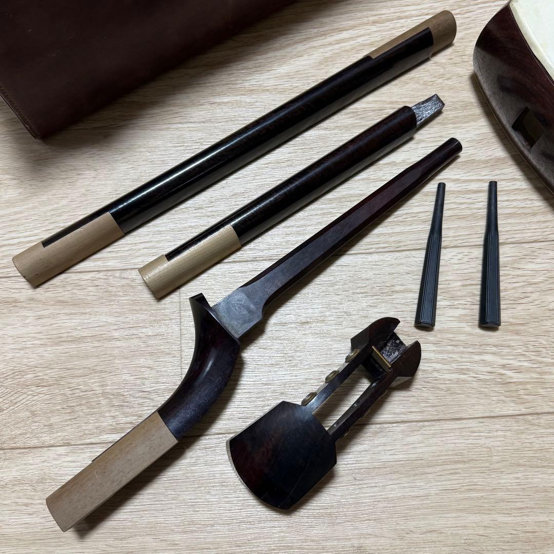 三味線　バチ　三絃駒　ハードケース 　和楽器