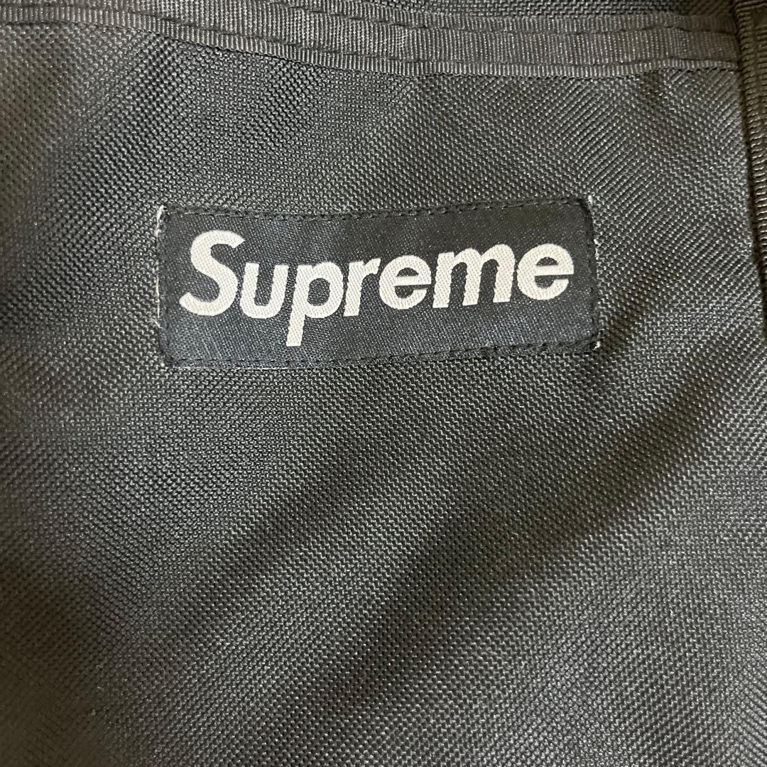 Supreme ブラック ドラムバッグ