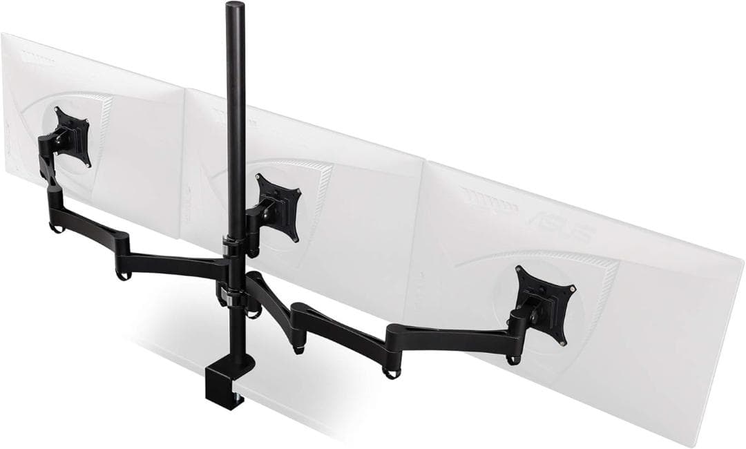 Bauhutte ロングモニターアーム トリプル BMA-300N-BK