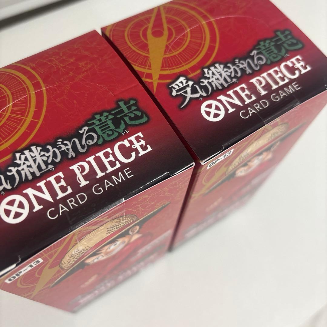 【未開封テープ付き】ワンピースカードゲーム 受け継がれる意志 2BOX