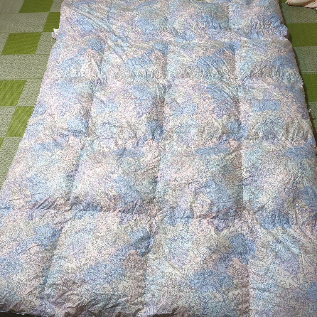 ペイズリー柄 シングルサイズ羽毛掛け布団