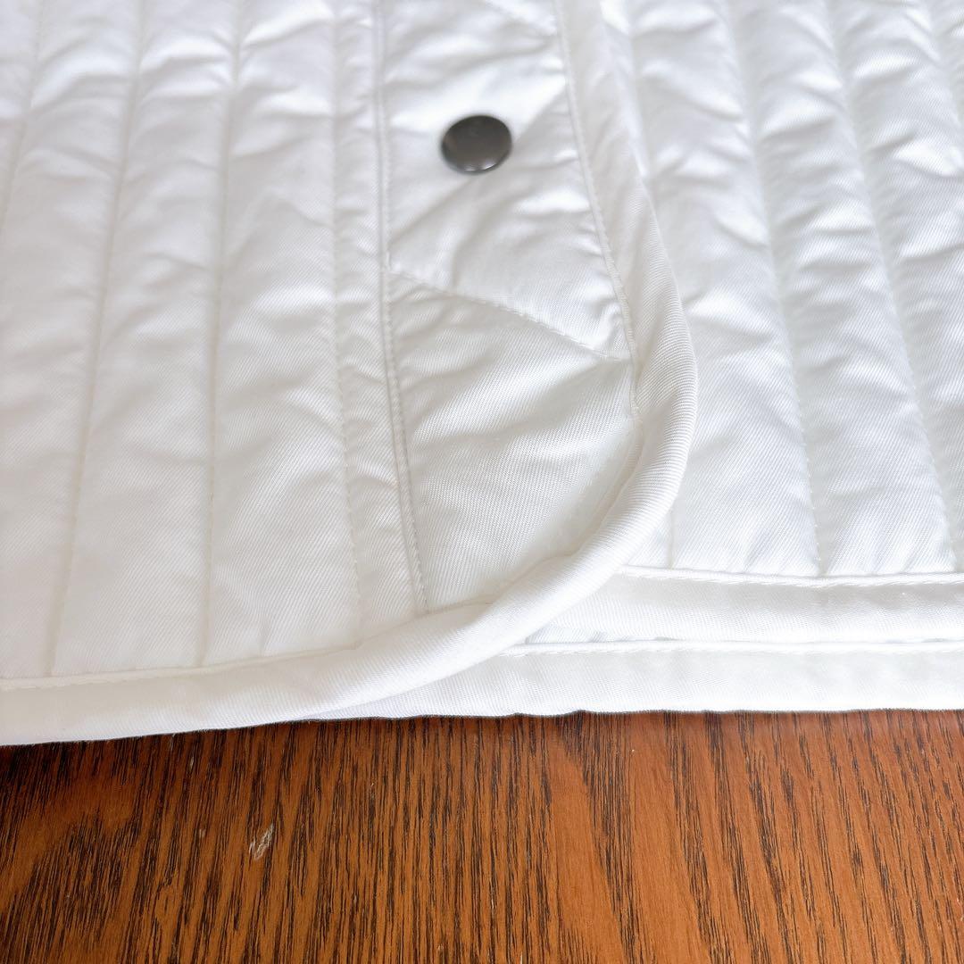 週末お値下げ！ほぼ未使用　CAVEZAROSSO キルティングベスト　白　F