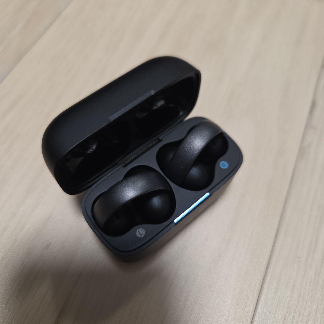 【極美品】soundcore AeroClip ワイヤレスイヤホン 黒