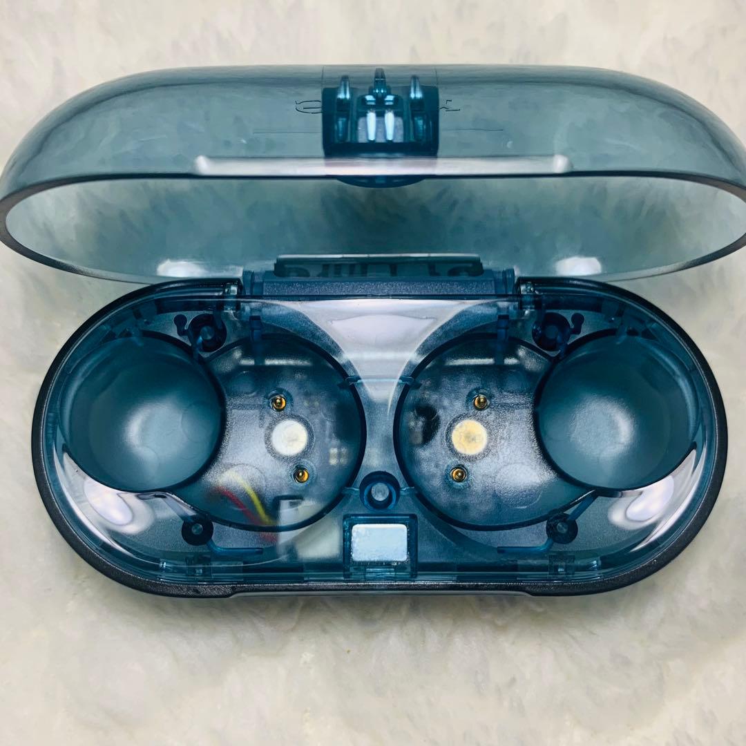 美品 SONY WF-C710N グラスブルー 充電ケース