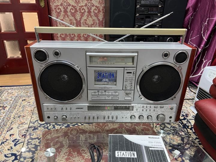内蔵BLT変更可能ナショナル ラジカセRX-7200動作品 FMAM受信可 中古