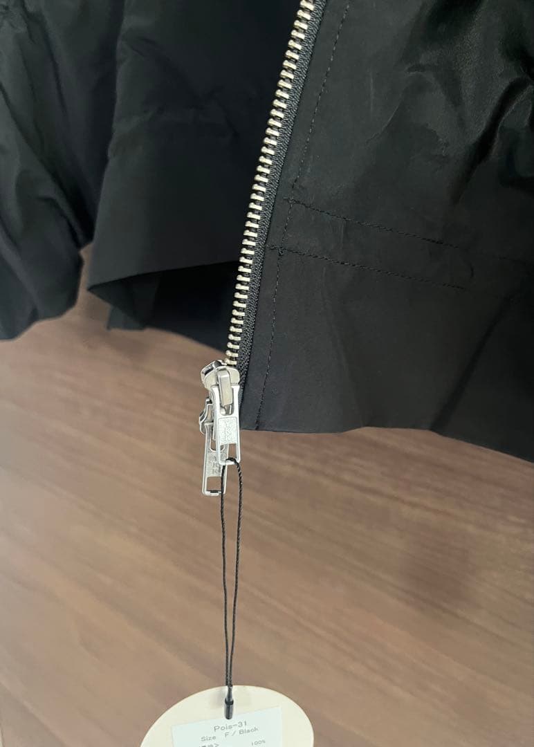 Pois ポワ　リボンブルゾン　ブラック　アウター