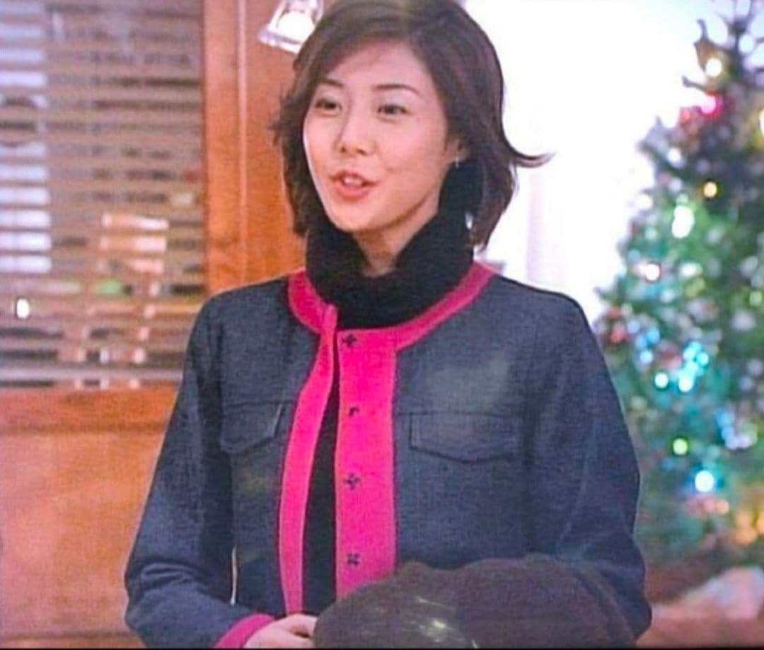 【極美品】FENDI　ノーカラーデニムジャケット　やまとなでしこ　松嶋菜々子さん