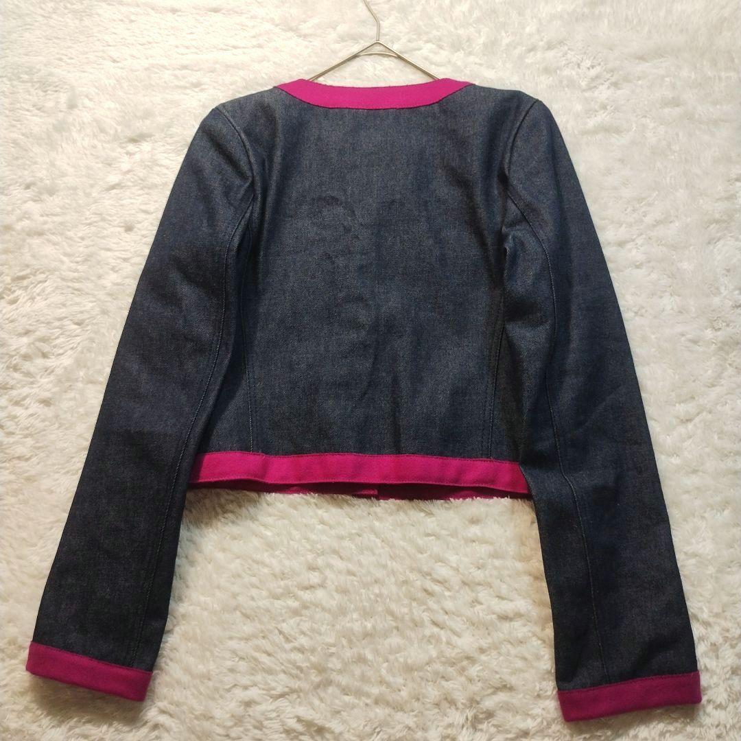 【極美品】FENDI　ノーカラーデニムジャケット　やまとなでしこ　松嶋菜々子さん