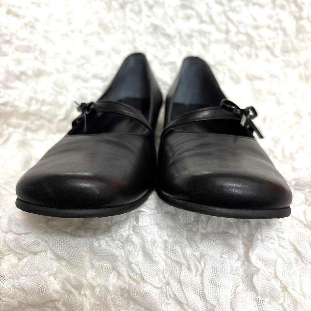 【美品】ing イング パンプス ブラック 24.0