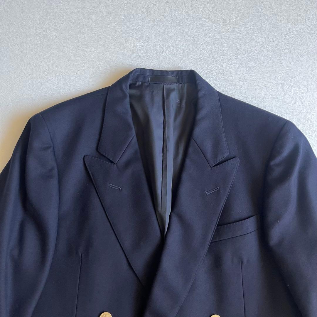 平*野様 バーバリー　紺ブレ　金ボタン　テーラード　ジャケット　ダブルボタン　ウ