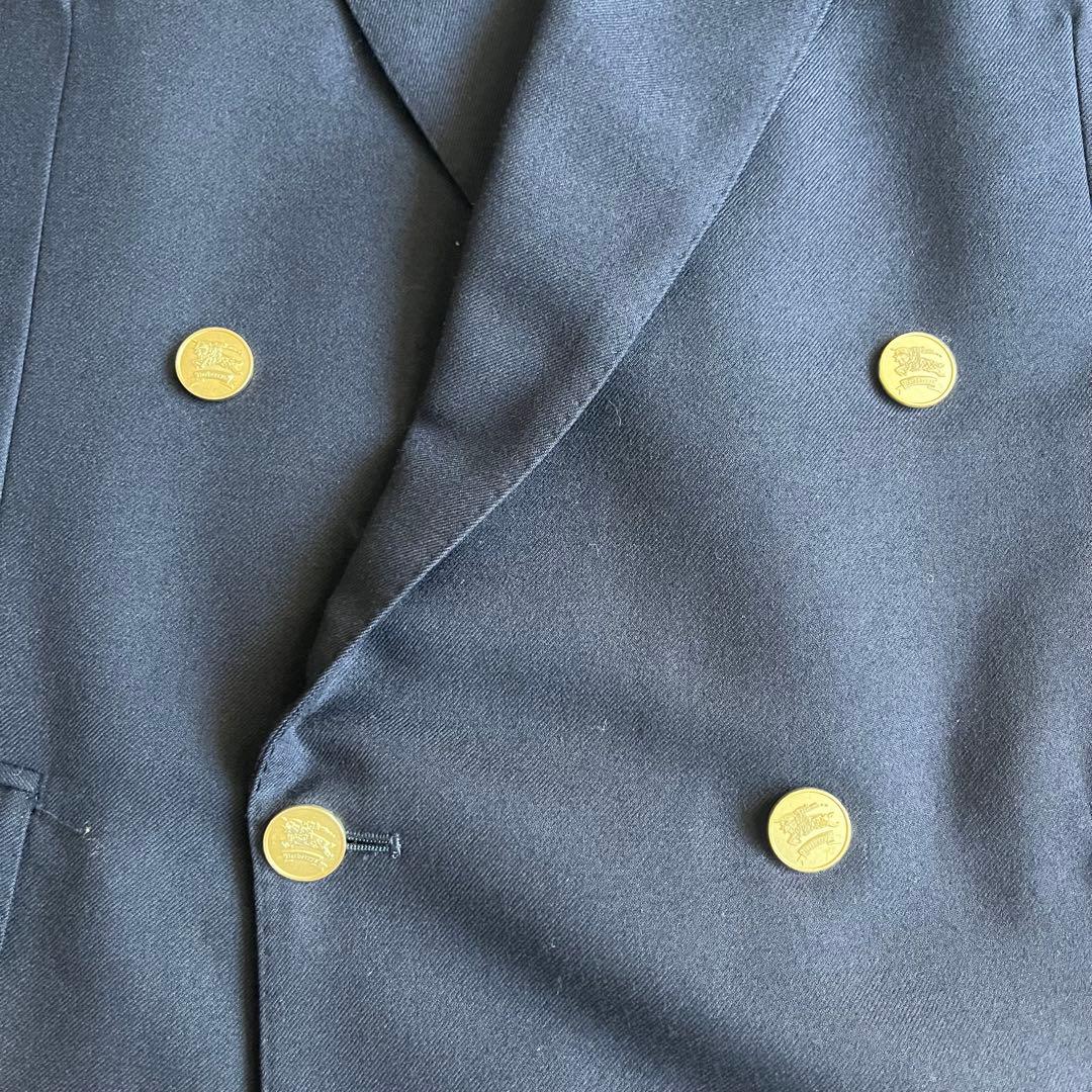 平*野様 バーバリー　紺ブレ　金ボタン　テーラード　ジャケット　ダブルボタン　ウ