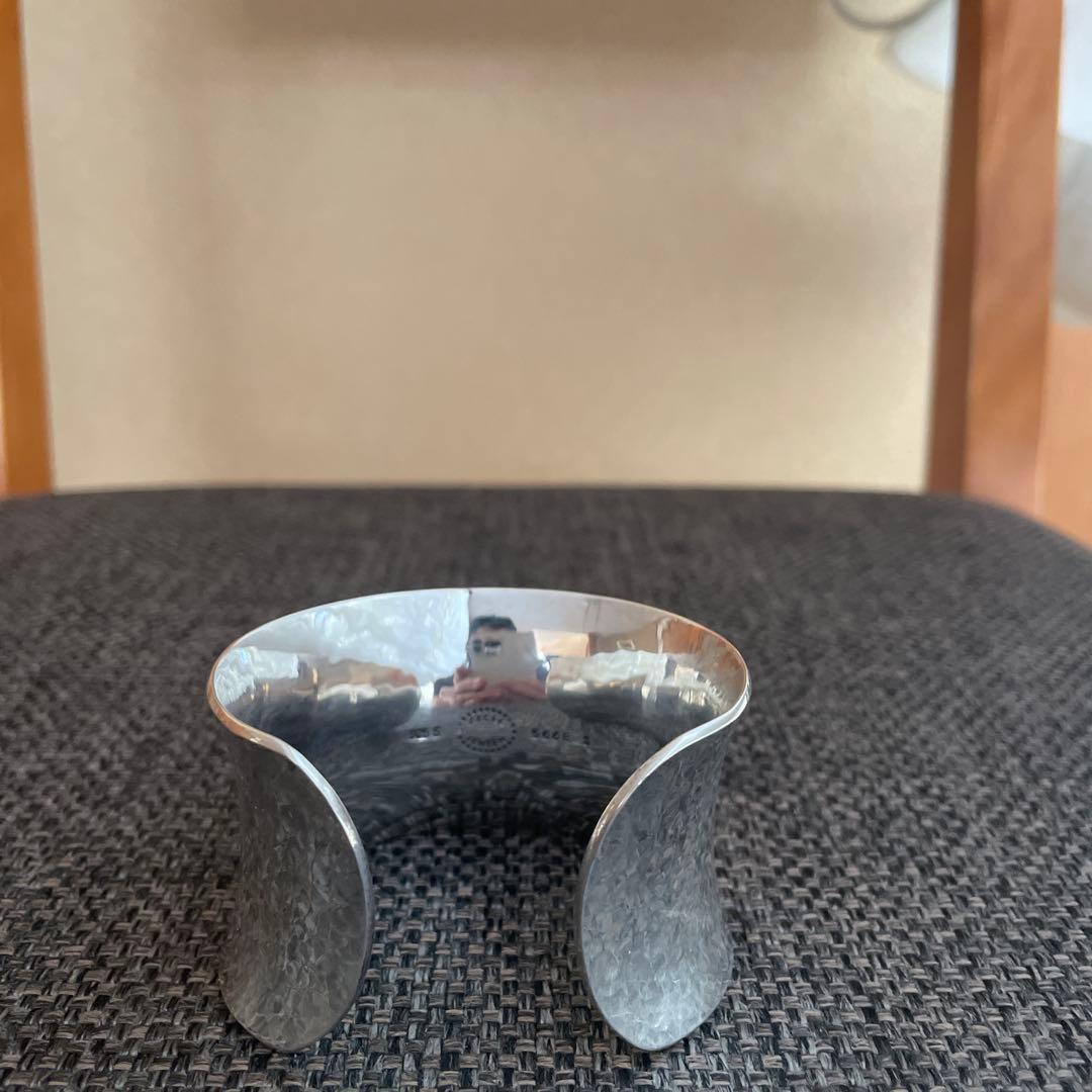 [ジョージ ジェンセン]　バングル　スミシィ　カフス　ハンマード　－　サイズ Ｓ