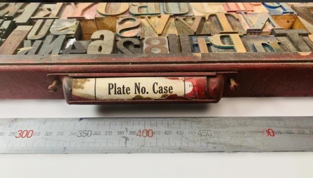 19–20世紀初頭 米国木製【活字ブロック 】HAMILTON 3点組