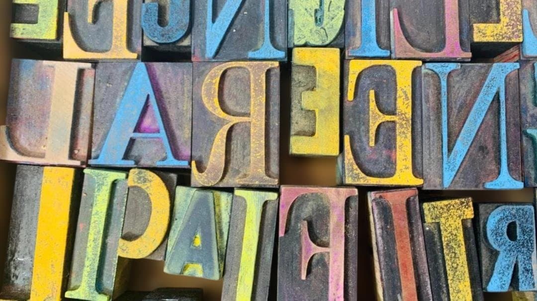 19–20世紀初頭 米国木製【活字ブロック 】HAMILTON 3点組