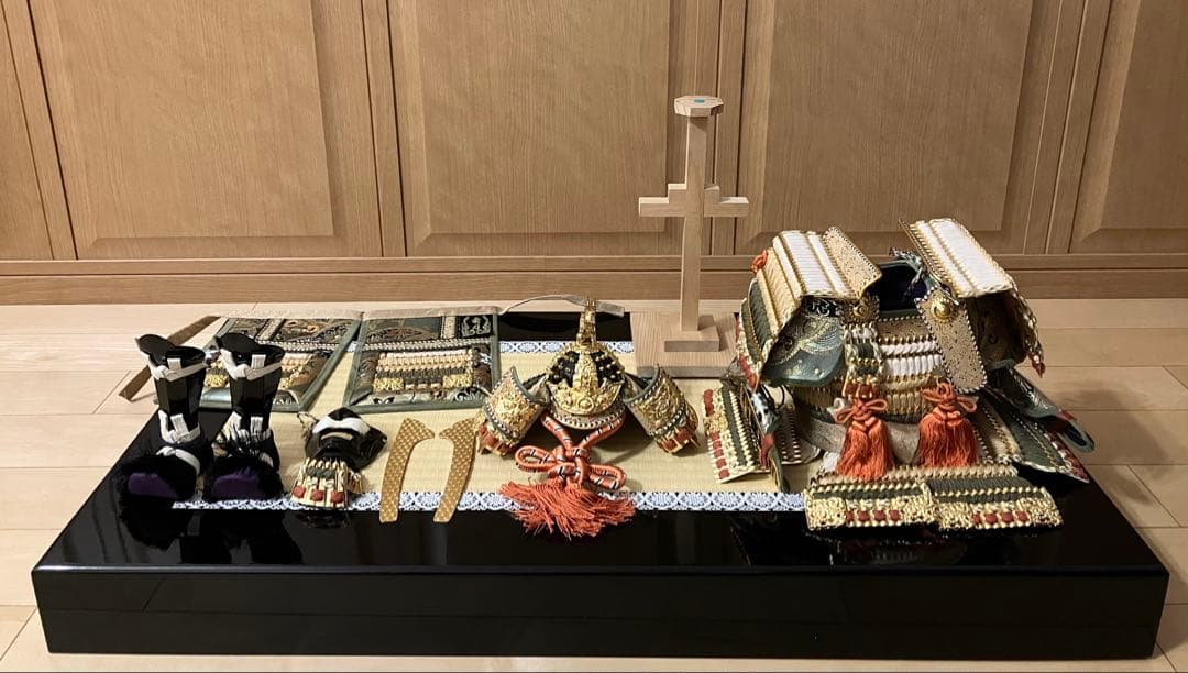 【美品】端午の節句 五月人形 子供の日 鎧兜セット 人形の秀月