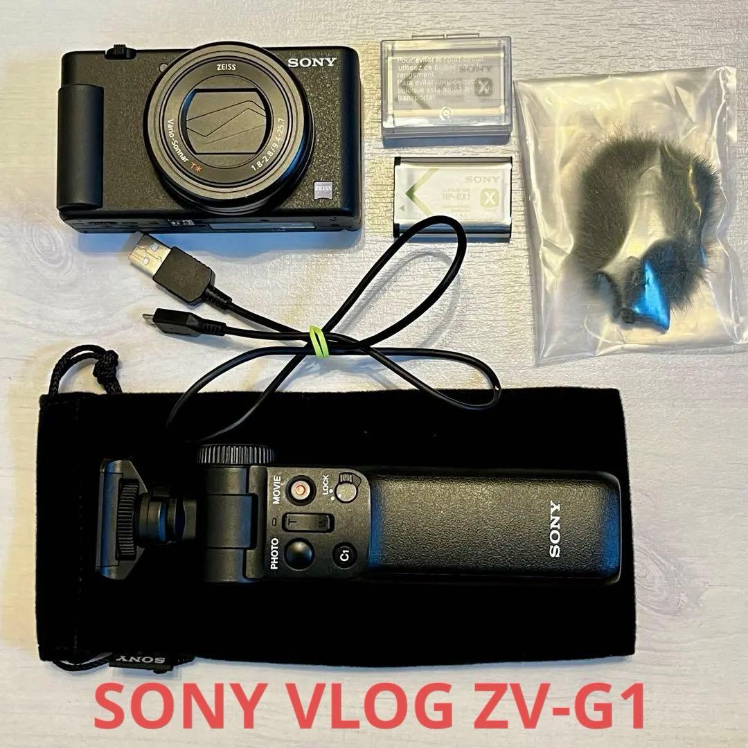 【美品】SONY デジカメ VLOGCAM ZV-1G 中古　即購入歓迎