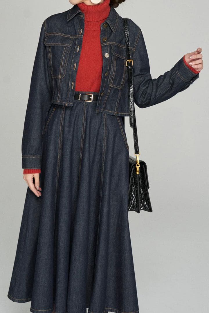 Tnewties もうひとつのダイアリー　クロップドデニムジャケット