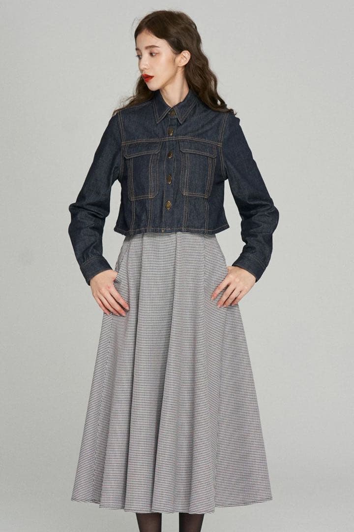 Tnewties もうひとつのダイアリー　クロップドデニムジャケット