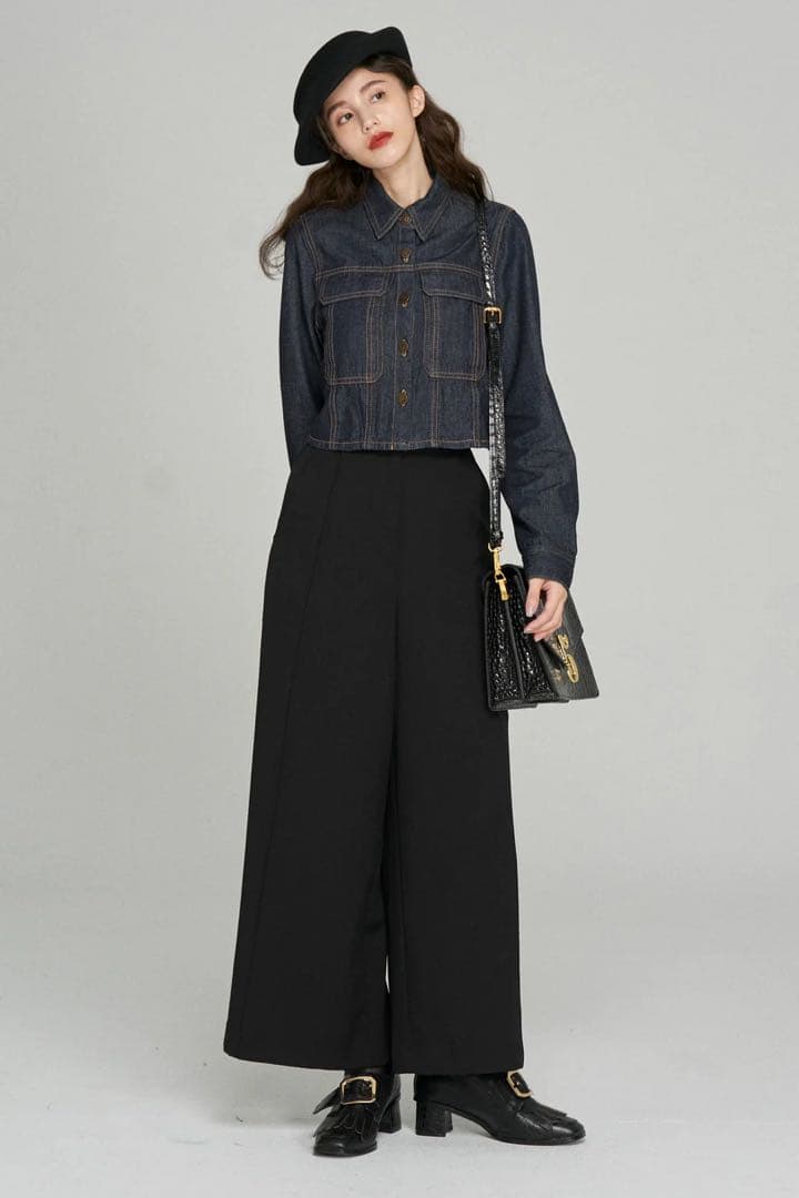 Tnewties もうひとつのダイアリー　クロップドデニムジャケット