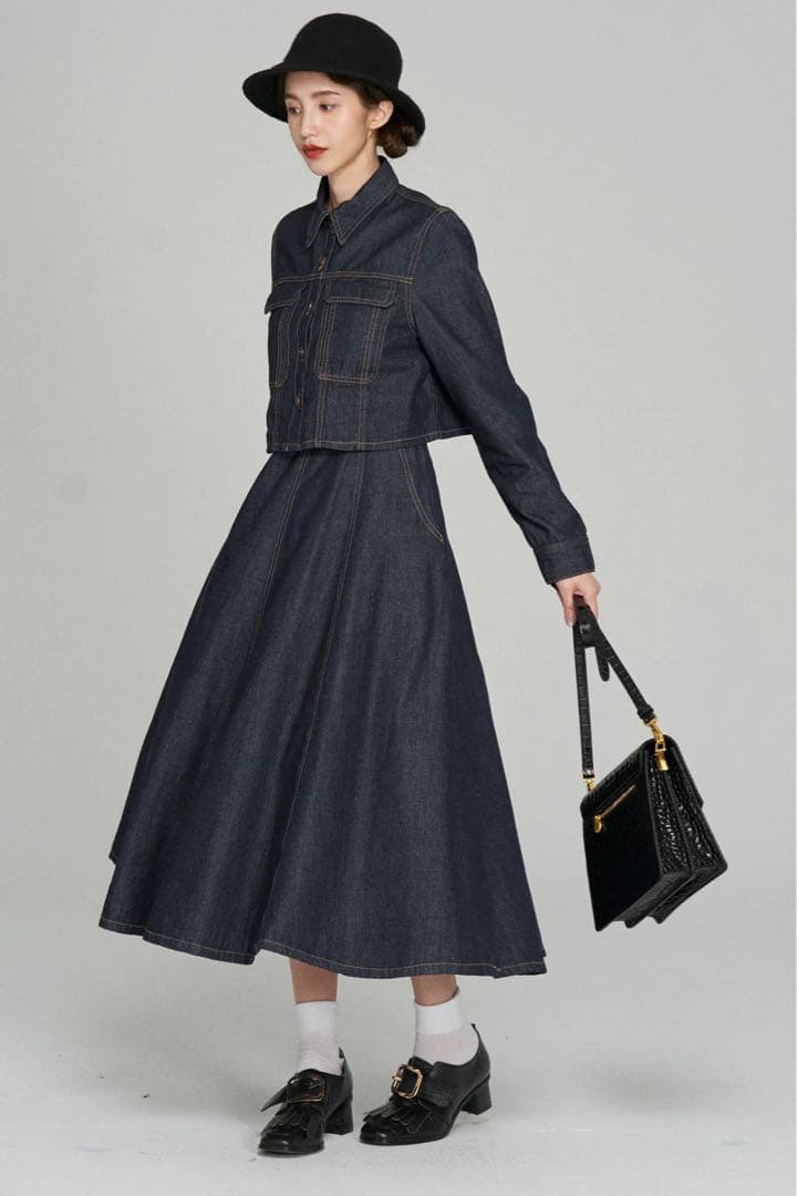 Tnewties もうひとつのダイアリー　クロップドデニムジャケット