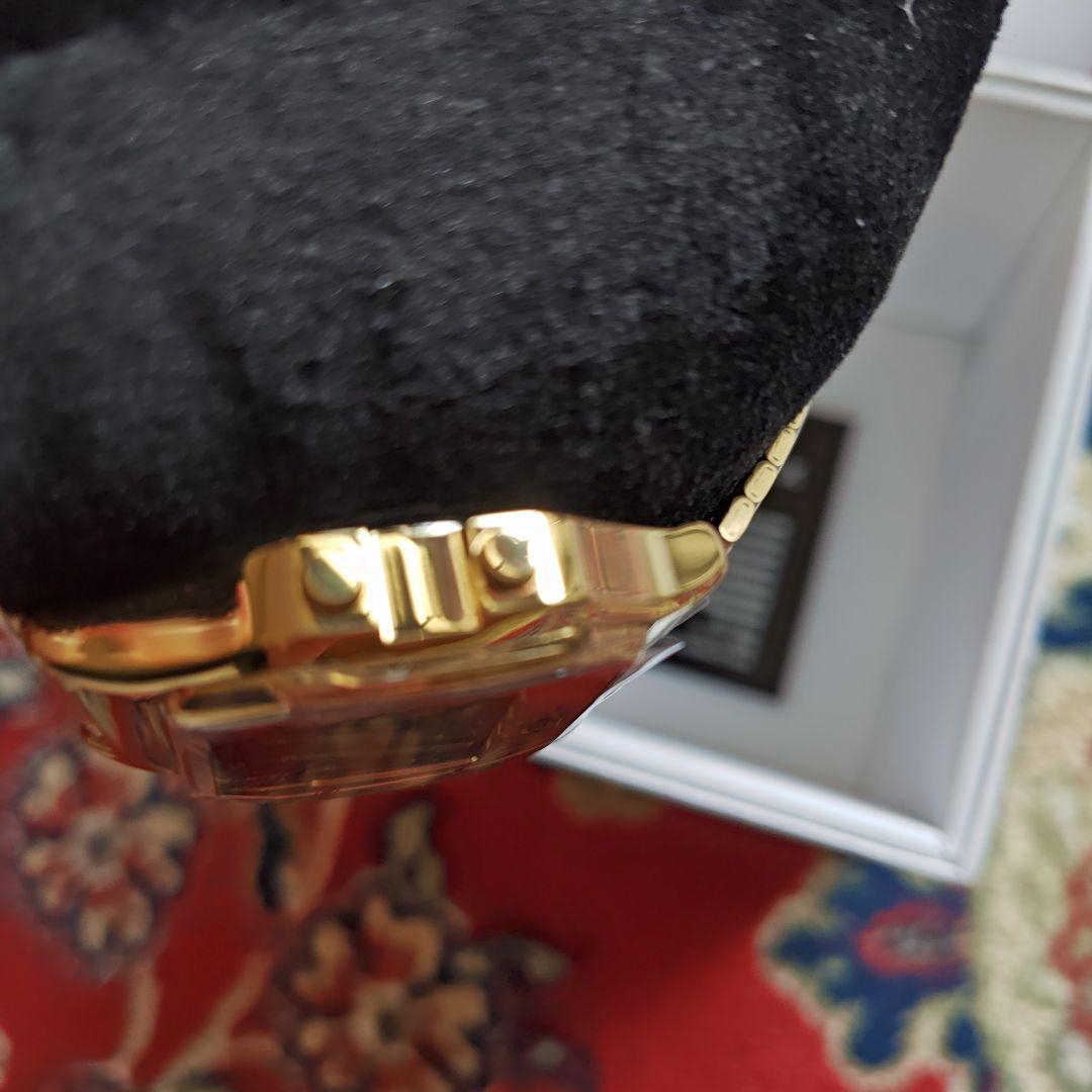 MM6 TIMEX ゴールド デジタル腕時計とブレスレットセット