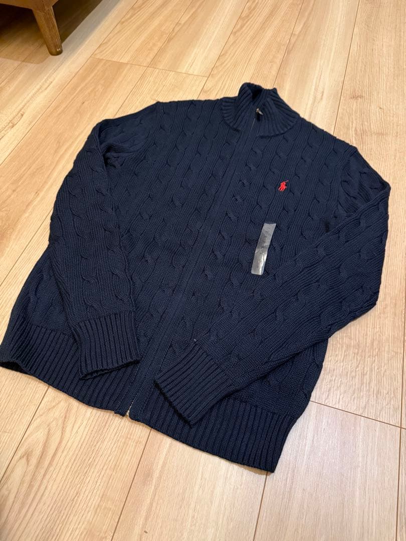 Ralph Lauren フルジップケーブルセーター