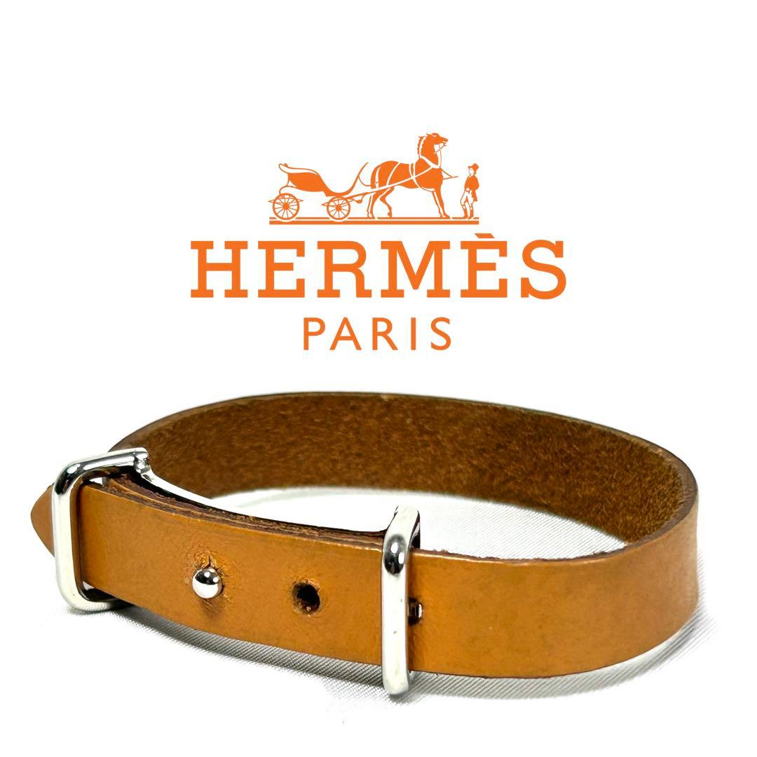 【大人気 良品】HERMES エルメス アピ2 ブレスレット バングル レザー