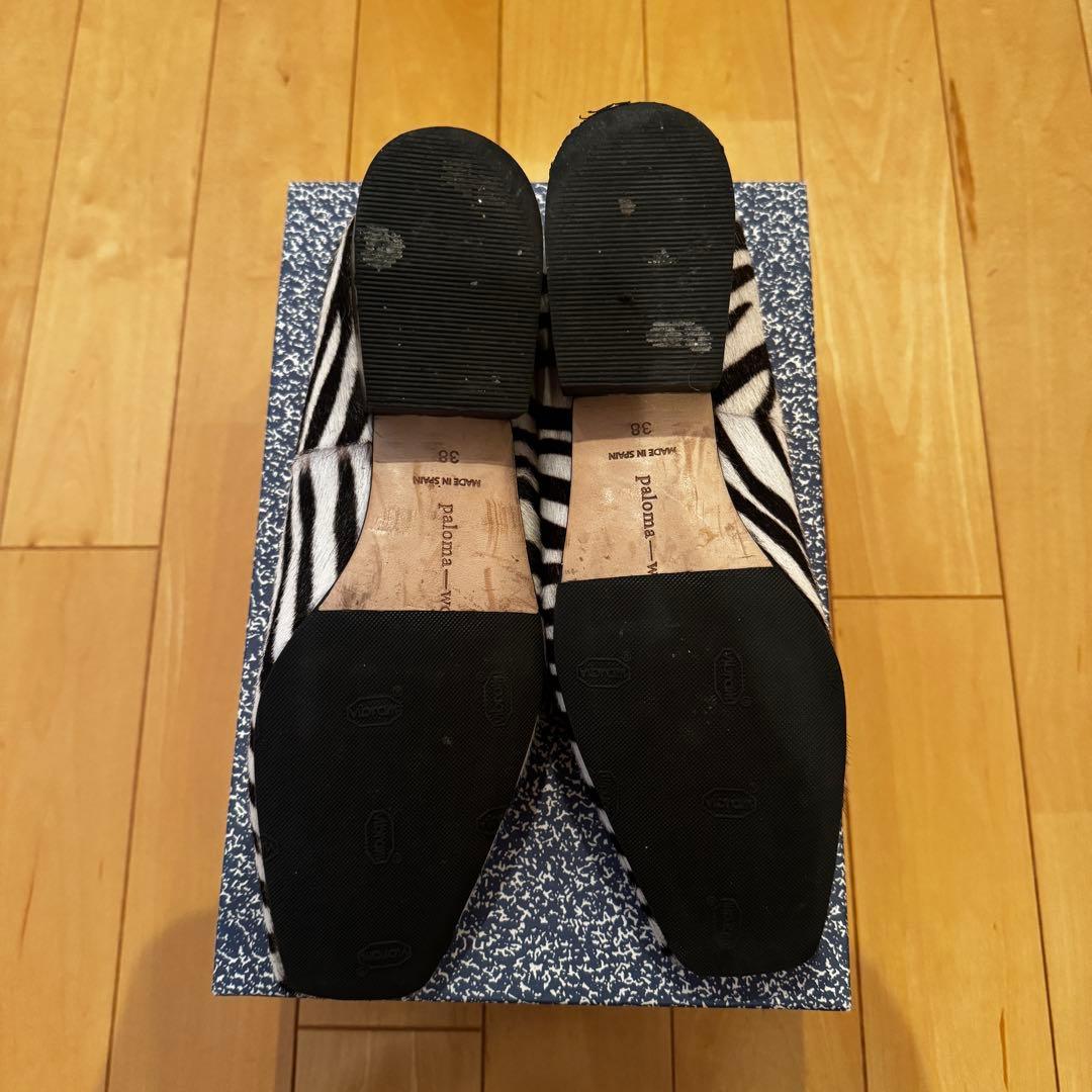 年始最終セール【palomawool】ゼブラ柄 ローファー / 38サイズ