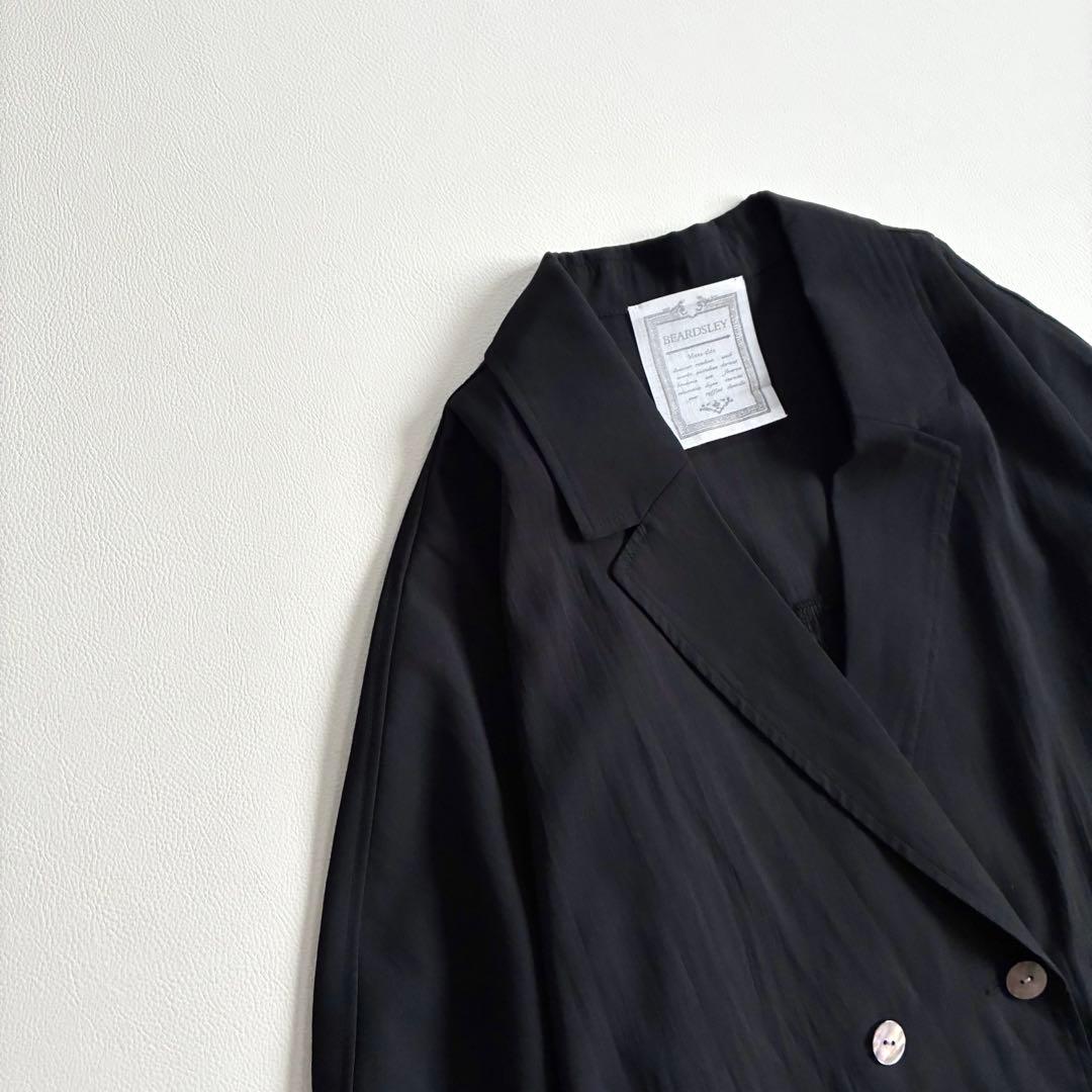 ◆未使用級◆ビアズリー◆2.6万◆シアードルマンジャケット◆黒◆大きいサイズ感◆
