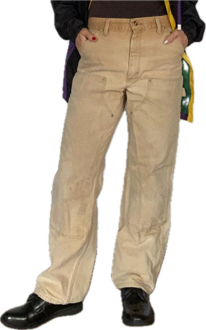 【ピッシーさん専用】 Carhartt ベージュ ダブルニーペインターパンツ