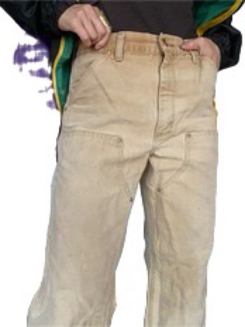 【ピッシーさん専用】 Carhartt ベージュ ダブルニーペインターパンツ