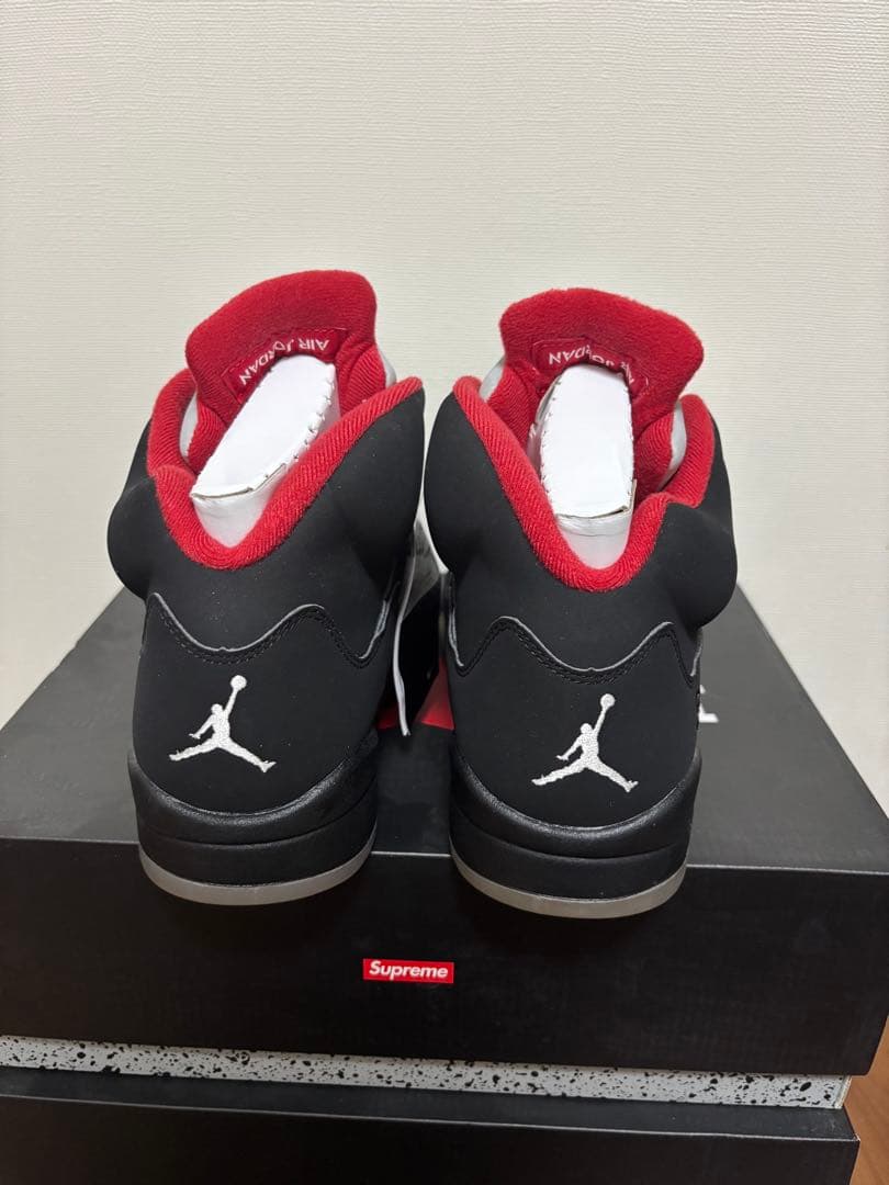supreme Aiqt jordan 5 black 27cm シュプリーム