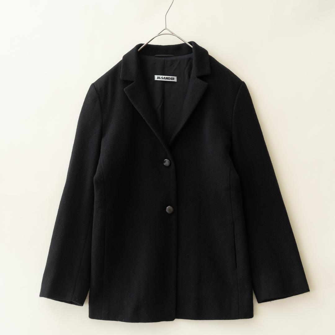 JIL SANDER ジルサンダー ウールカシミヤジャケット 36 黒 ドイツ製