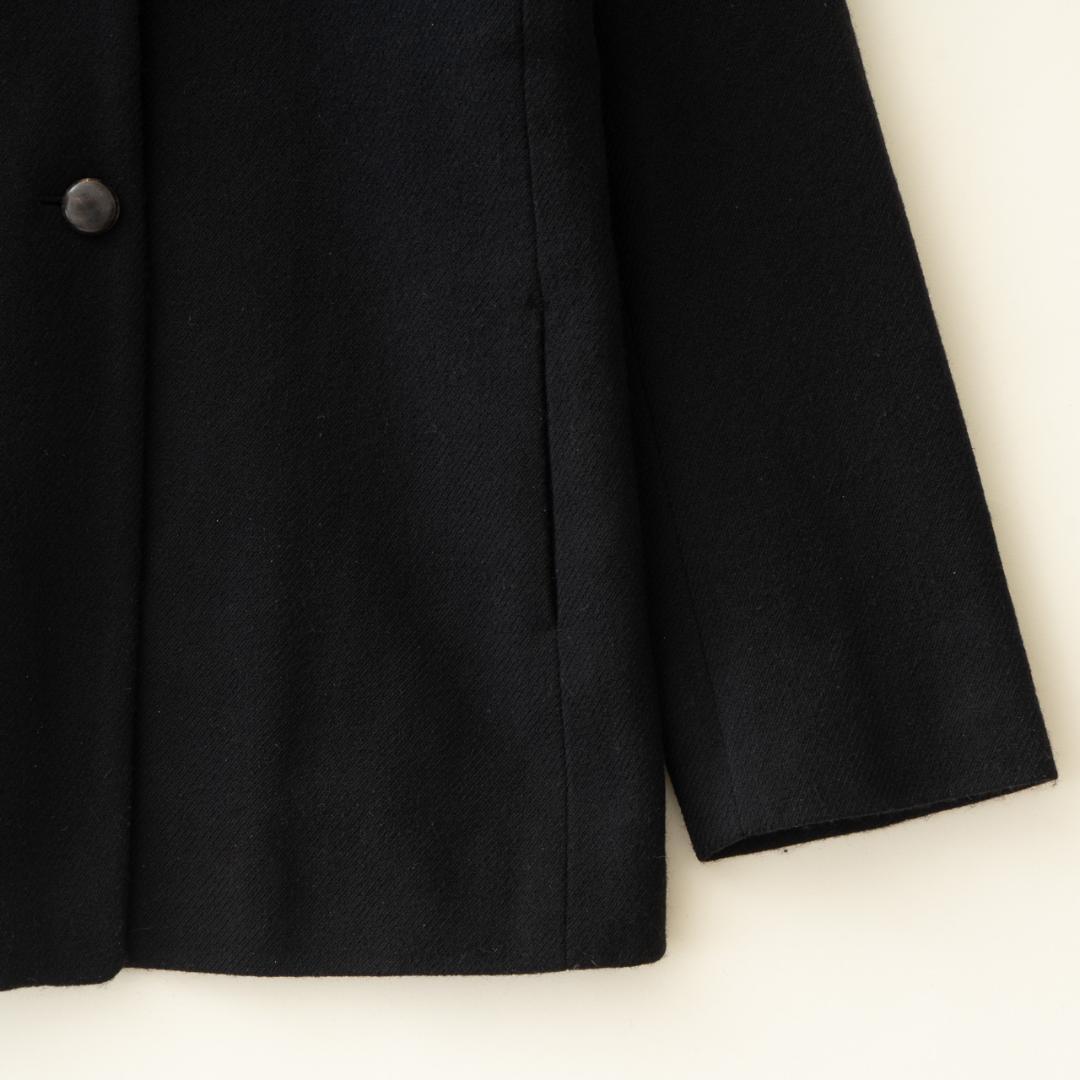 JIL SANDER ジルサンダー ウールカシミヤジャケット 36 黒 ドイツ製