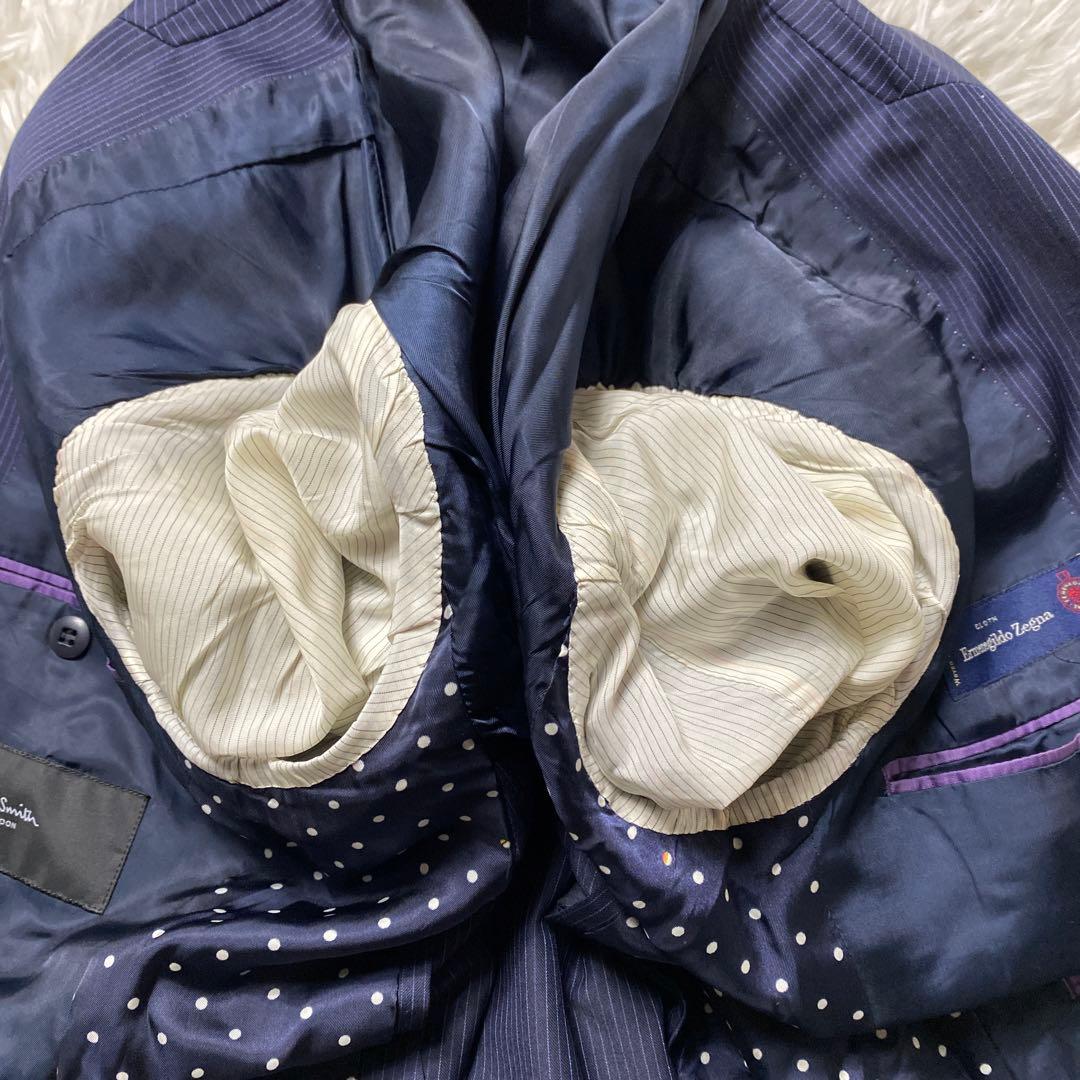 ポールスミス セットアップ　スーツ　メンズ　ゼニア　水玉柄