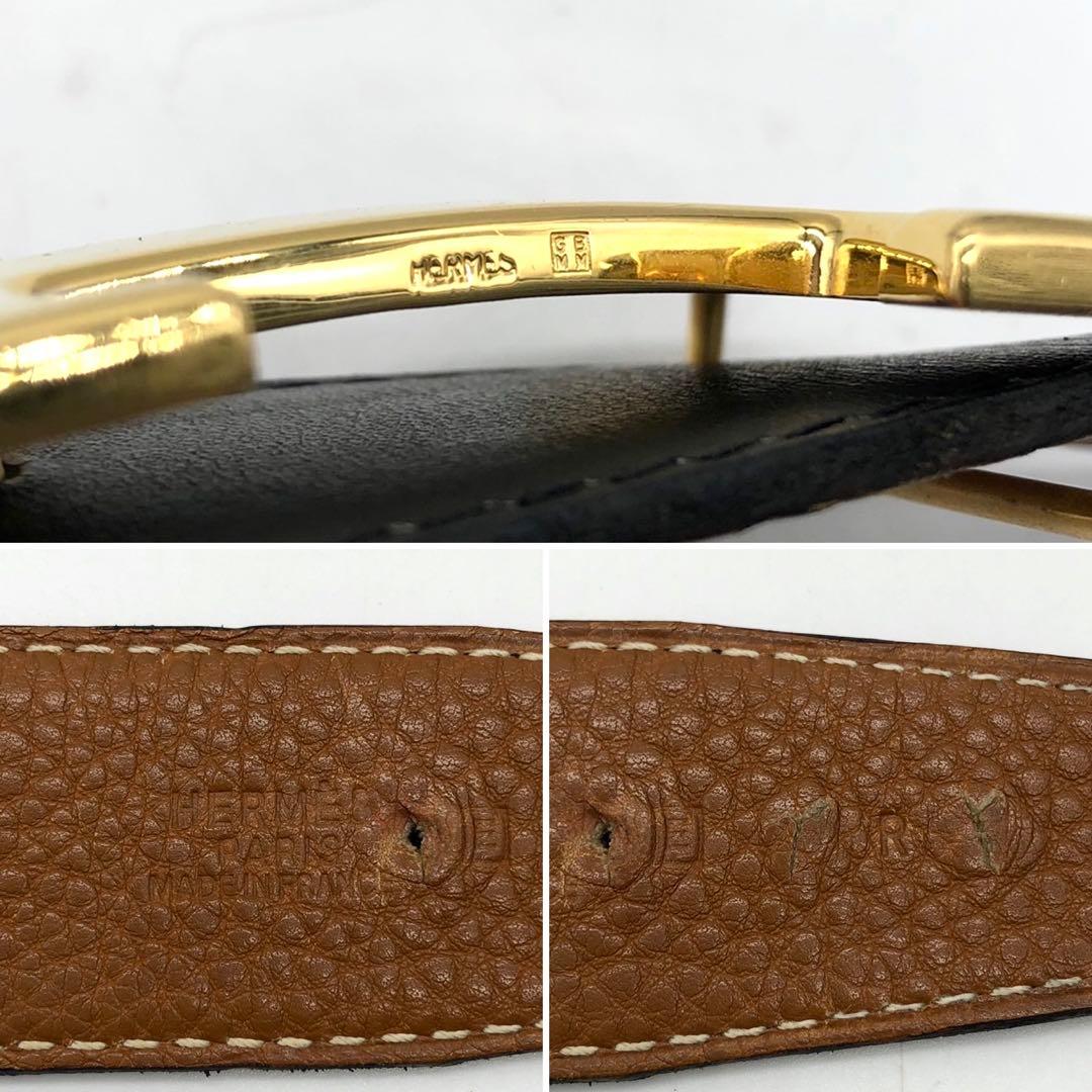 ✨人気✨エルメス ベルト コンスタンス リバーシブル H金具 ゴールド ⬜︎E刻印