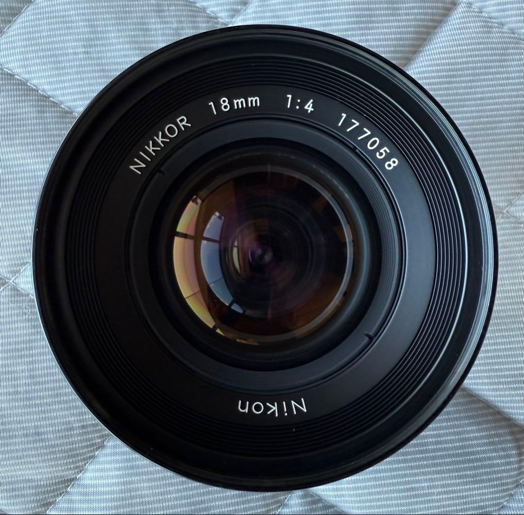 完品フルセット ニッコール Nikkor 18mm f4 超広角レンズ Ai改