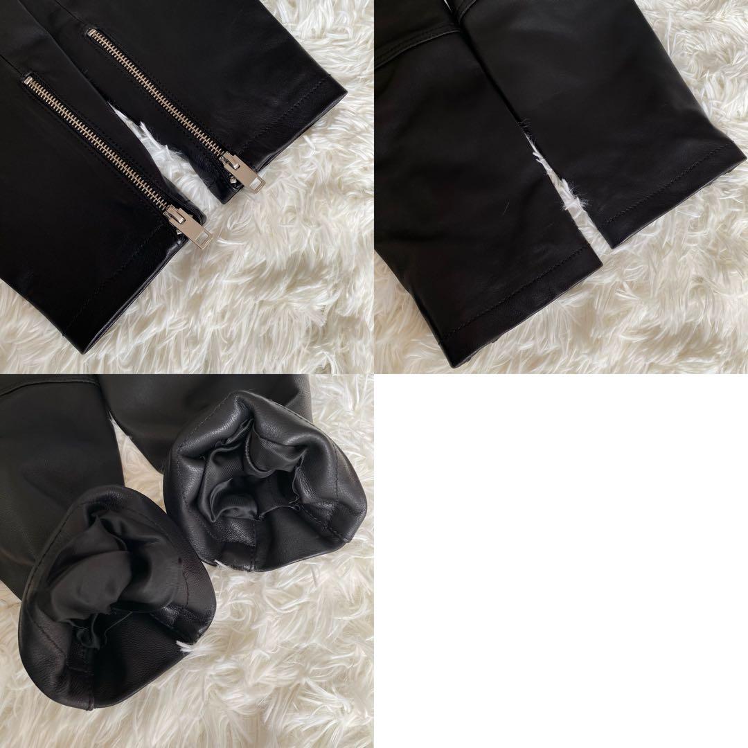 ディーゼル レディース レザー シングルライダースジャケット 美品 L