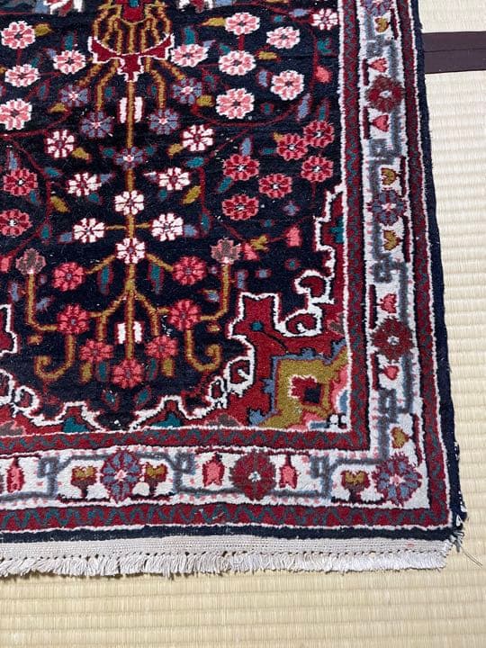 大幅値下げ‼️ヴィンテージ手織りペルシャ絨毯アンティークキッチンランナーマット