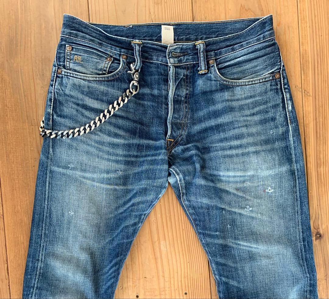 フッチーさま専用銀厚ウォレットチェーン 70cm 2クリップ 燻し