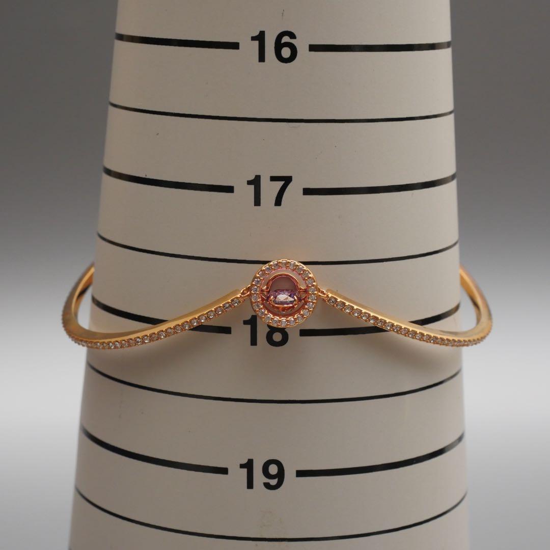 a*e様 Swarovski スワロフスキー Una パープル バングル 箱付